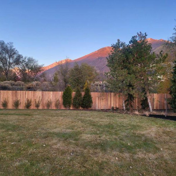 Wooden Top Rail Fence in South Salt Lake City