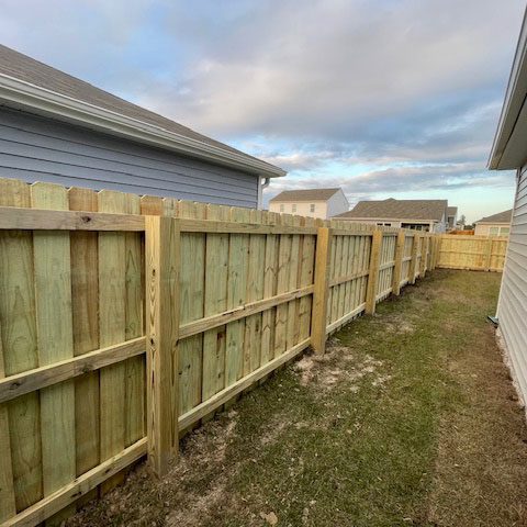 wood fence board on board wilmington