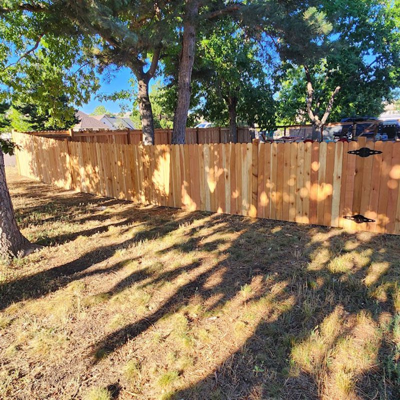 wooden stockade fence front range, co