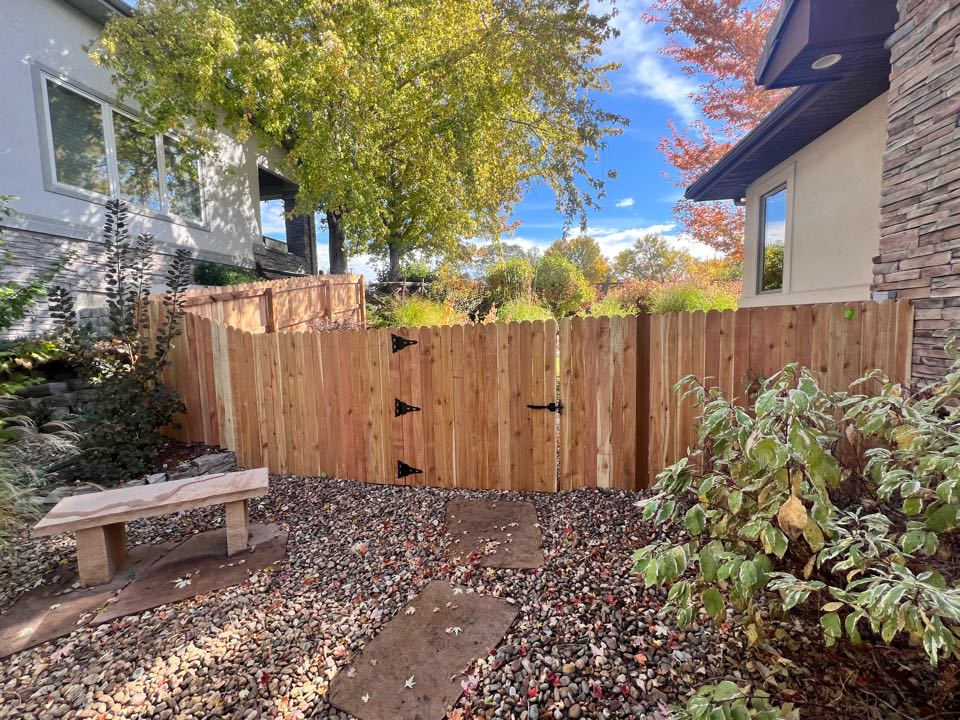 The HOA for this Westminster, CO home has some specific requirements for it's fences.  This 5' High Premium Cedar privacy fence met those requirements and looks amazing!