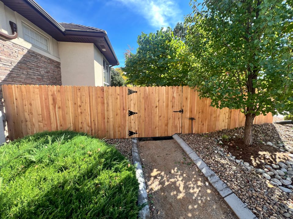 The HOA for this Westminster, CO home has some specific requirements for it's fences.  This 5' High Premium Cedar privacy fence met those requirements and looks amazing!