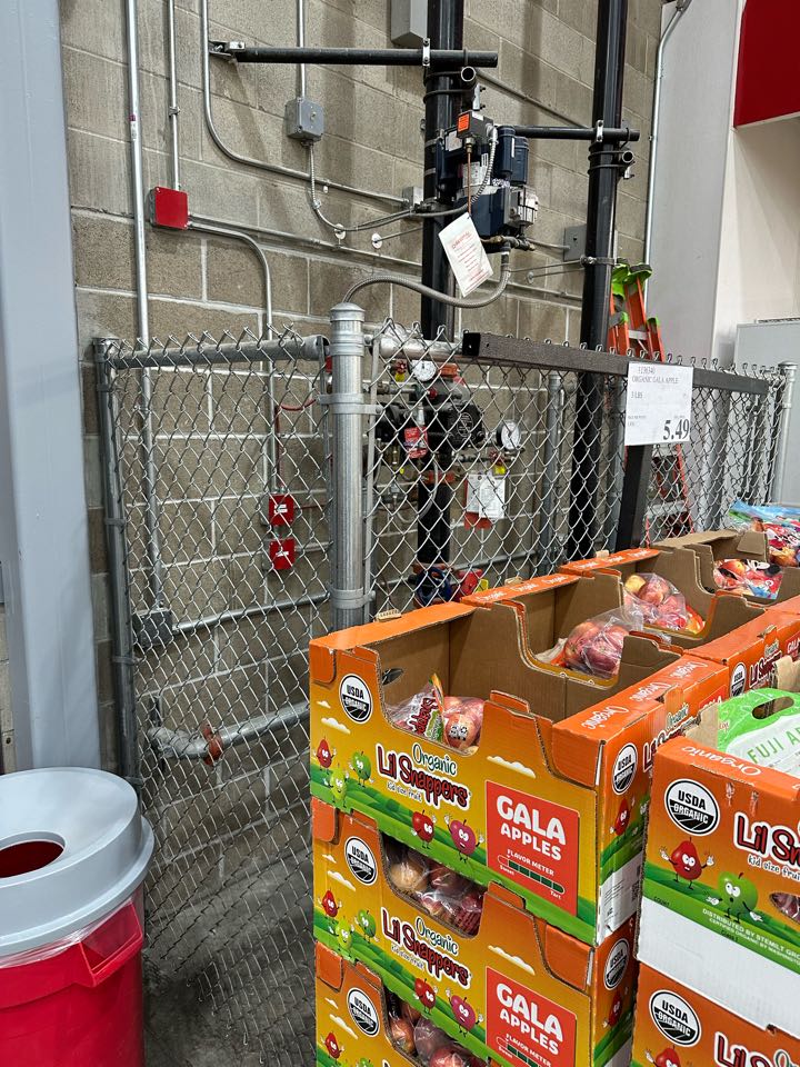Working on several chai link fence projects both inside and outside the Norwalk Costco, which is currently being renovated. 
