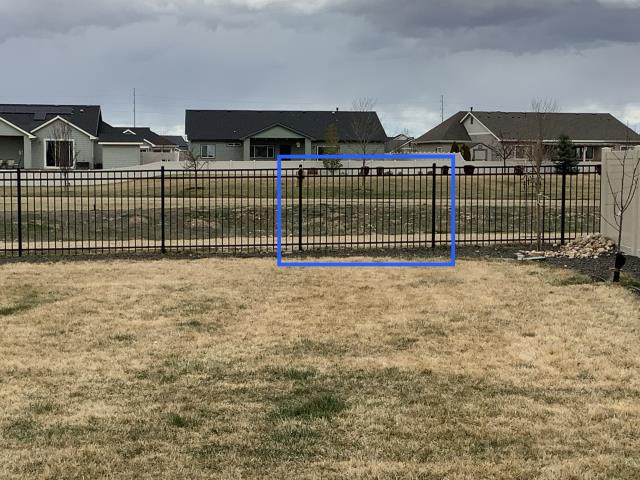 Customer wanted a gate added to the back of his fence for easy access to the walking path.