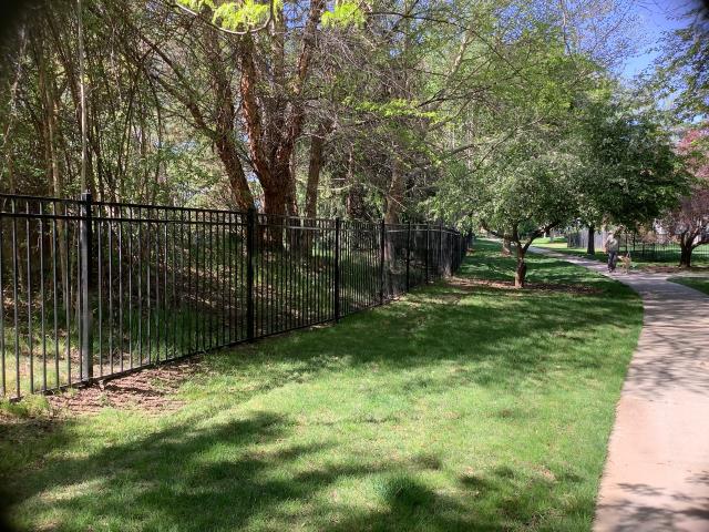 Our customer asked that we install 5 foot ornamental fencing to their back yard and left side. It came out beautiful