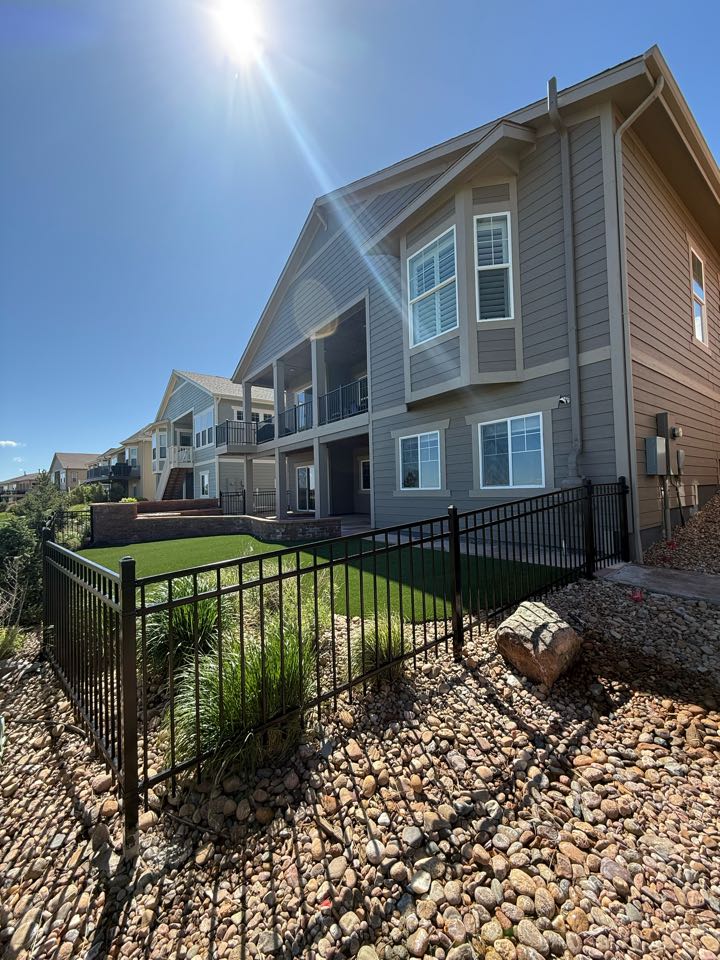 Top Rail Fence just completed a beautiful 3.5-foot-high steel ornamental fence in the heritage neighborhood of Thornton, Colorado. The fence was designed to complement the existing architecture of the home and provide privacy for the dog. It was installed using high-quality materials and was designed to comply with all HOA regulations. The fence not only improved the appearance of the backyard but also provided a safe and secure environment for the dog.