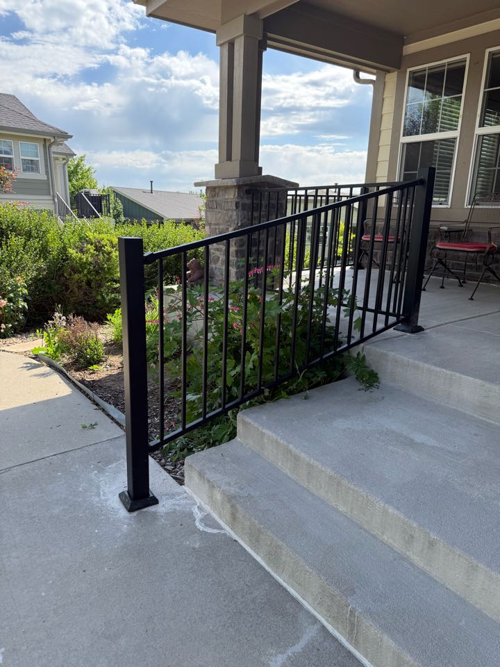 Top Rail Fence just completed a project in the Todd Creek neighborhood in Thornton. The customer had a vision for a modern and sleek  that would enhance the curb appeal of their home. We installed a beautiful matte black fence with horizontal slats that perfectly complemented the surrounding landscape. The customer was thrilled with the results and couldn't wait to show off their new fence to their neighbors. The project was completed on time and within budget.