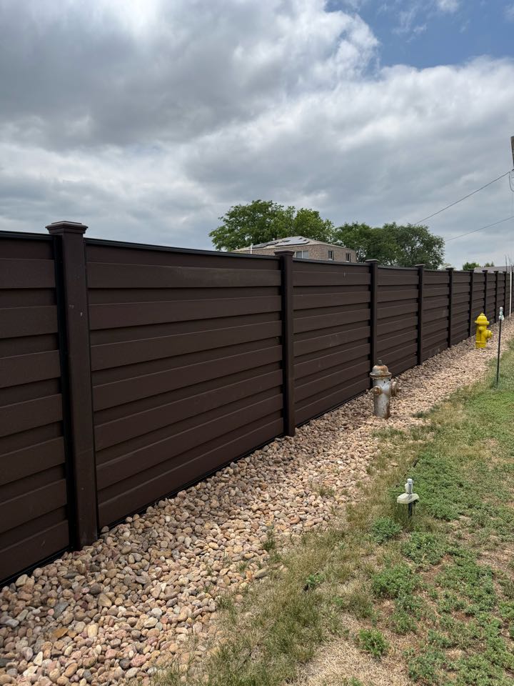 Top Rail Fence just completed a beautiful Horizontal Trex fence in Brighton Colorado. The composite fence provides so much privacy and durability for years and years to come 