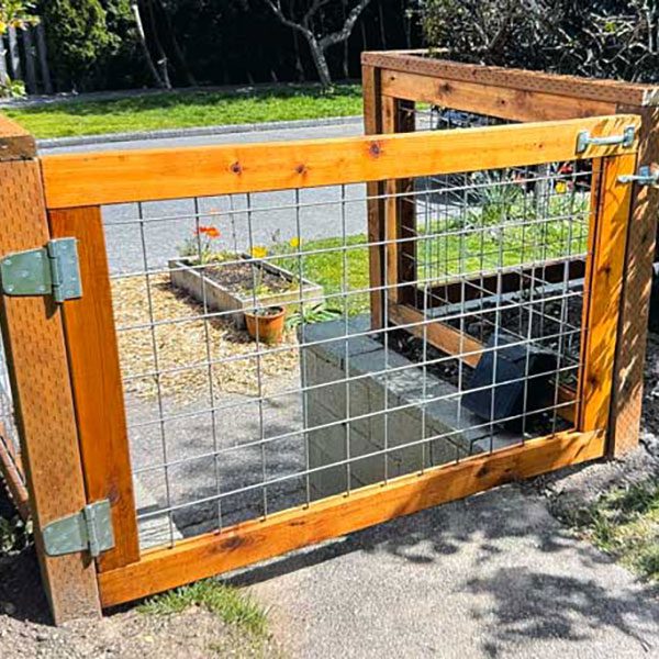 Gated Top Rail Fence in Seattle