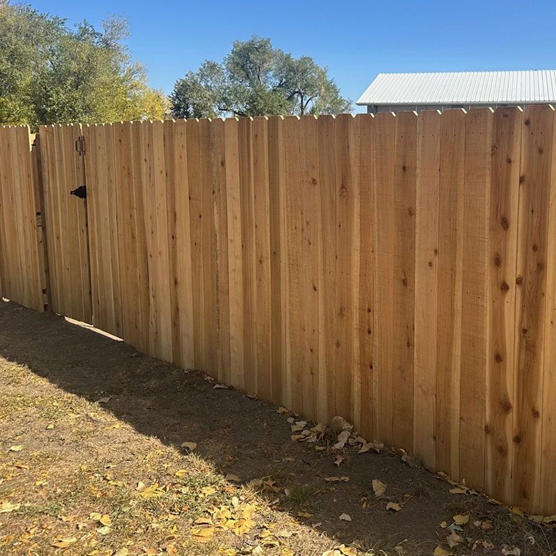 stockade wood fence