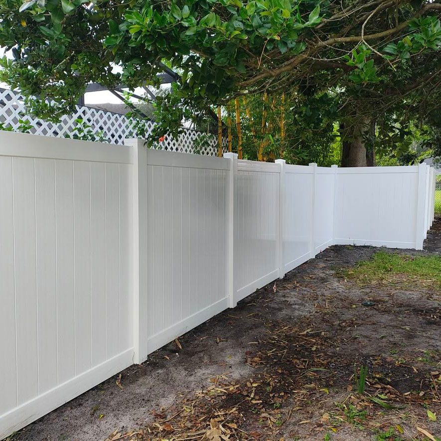 privacy fence white vinyl west volusia
