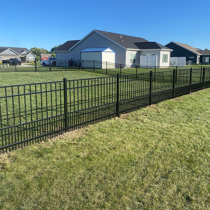 Ornamental puppy picket fence