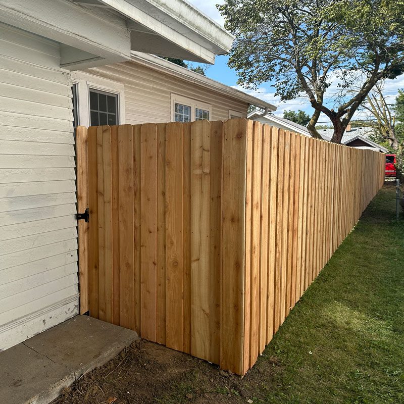 board on board wood fence indianpolis