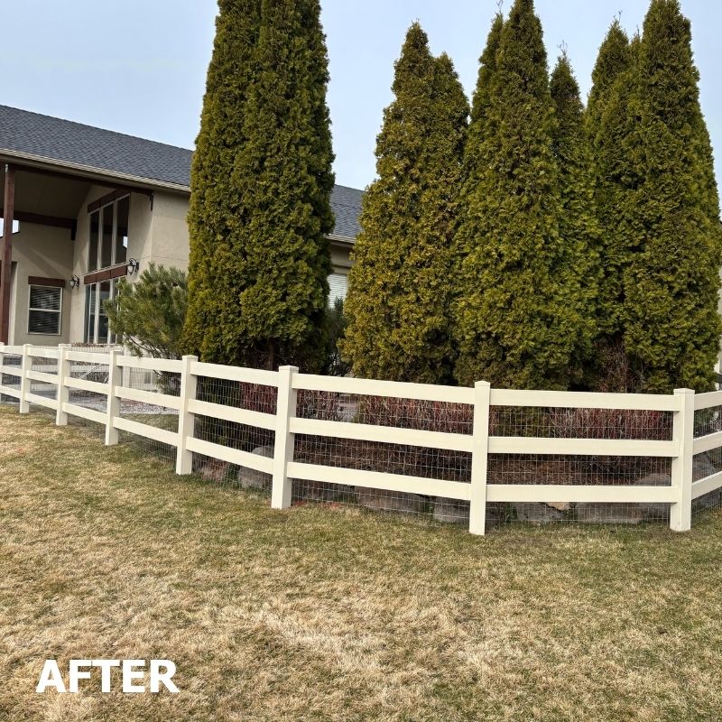 ranch rail welded wire fence