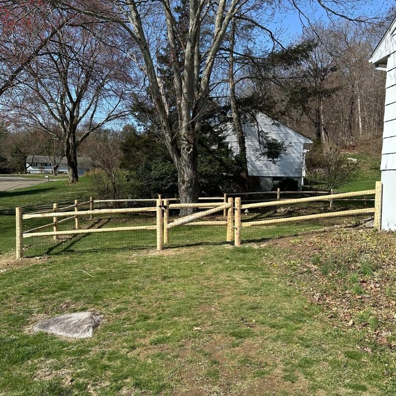 cedar 3 rail rustic split rail fence installed by top rail fence