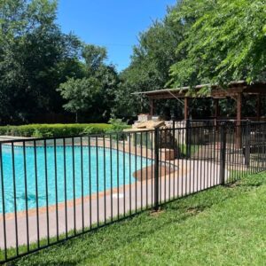 Ornamental Pool Fence installed by Top Rail Fence