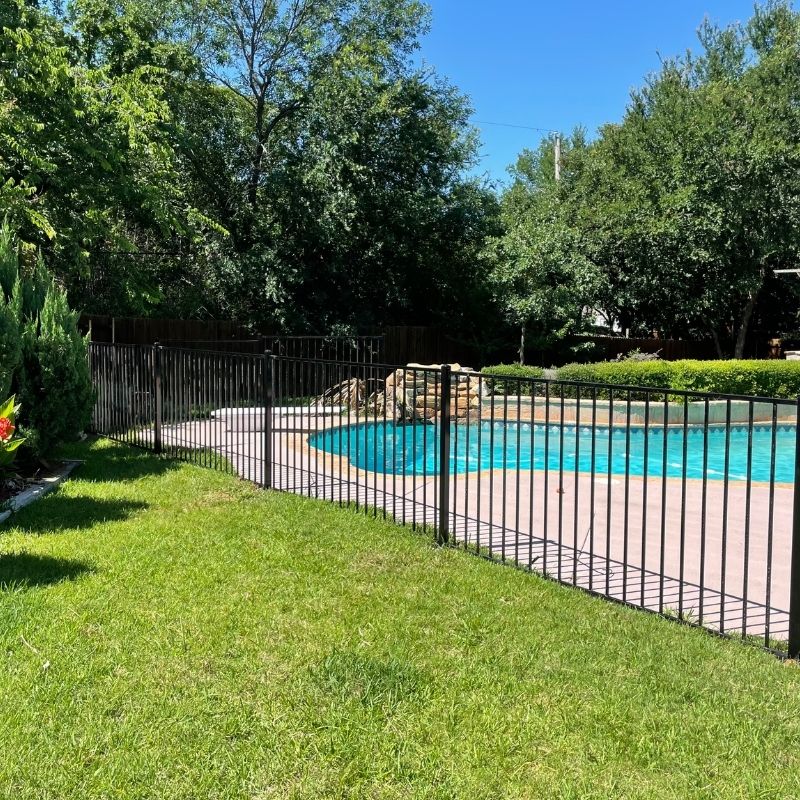 Ornamental Pool Fence installed by Top Rail Fence