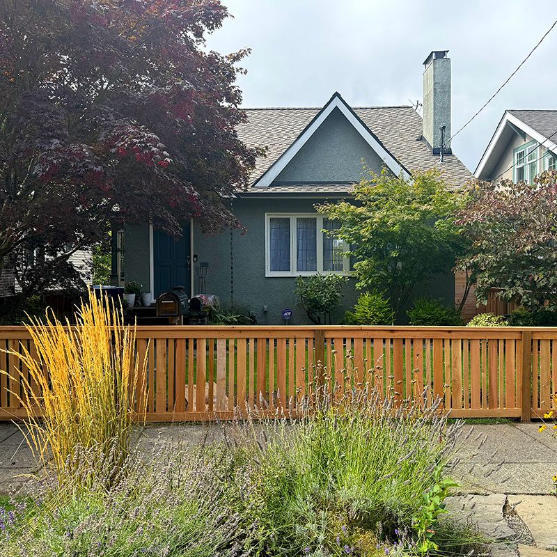 wood fence spaced board