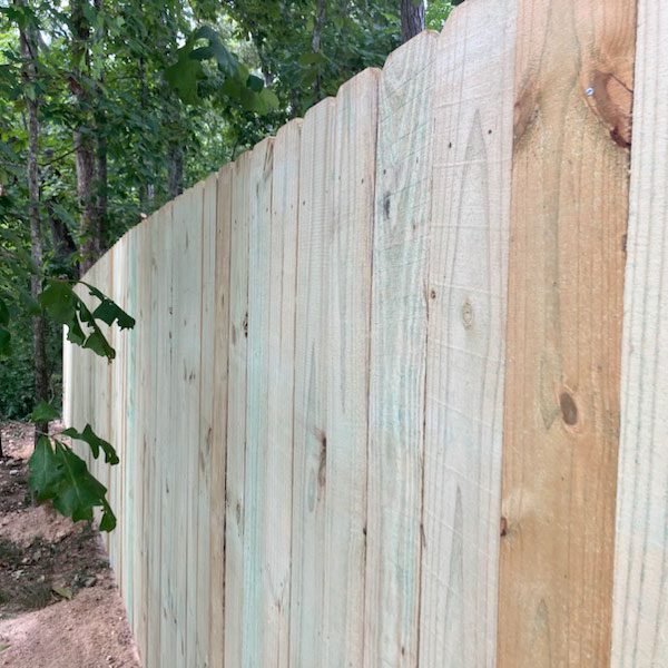 stockade fence wood in chattanooga
