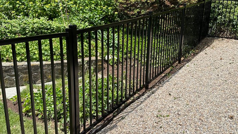aluminium metal fence in fairfield county