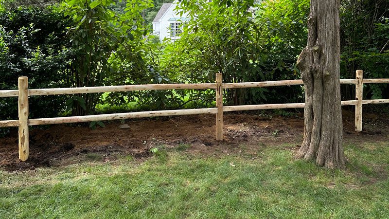 post and rail fence fairfield county