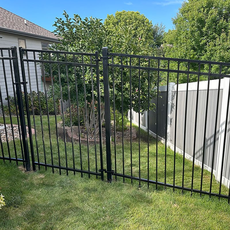 backyard fence aluminium metal