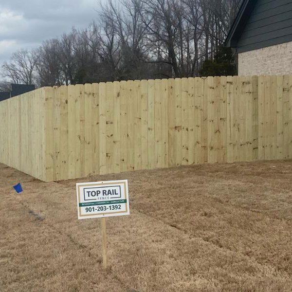 stockade wood fence
