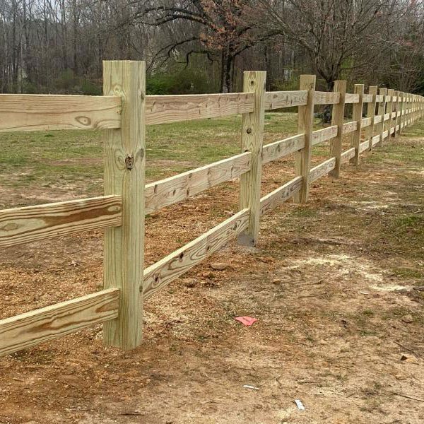 post and rail fence