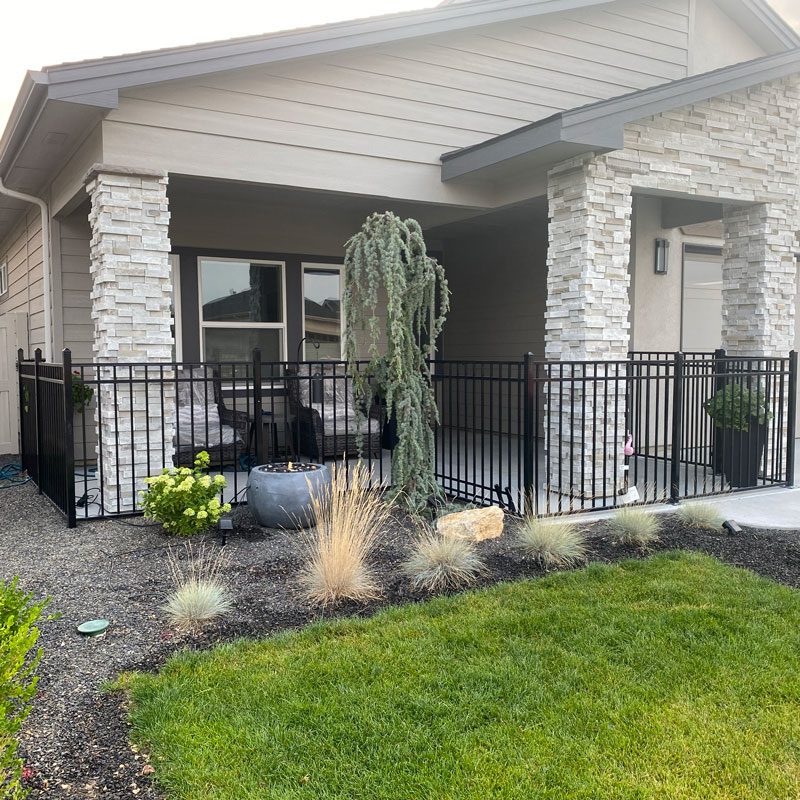 metal fence in boise