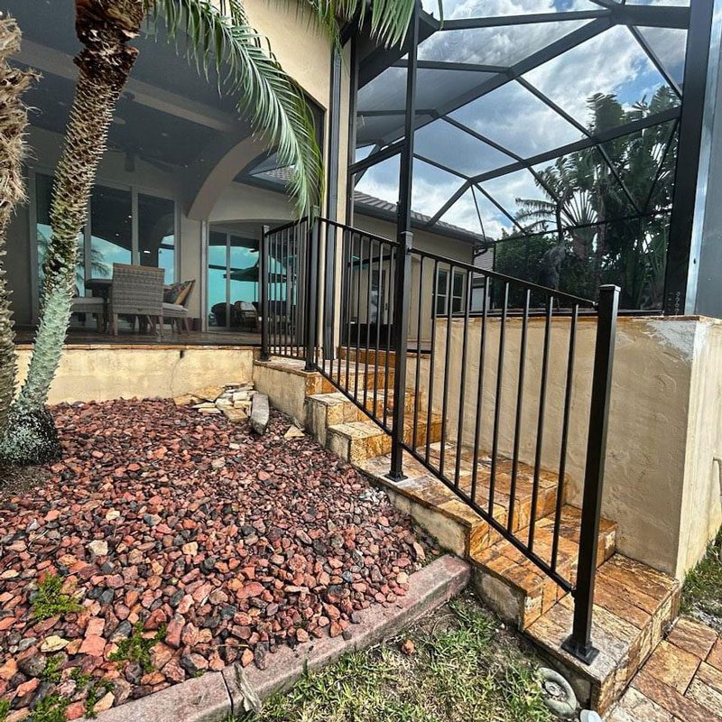 railing in bronze fence