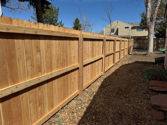 Rm Littleton fence company stockade privacy fence wood