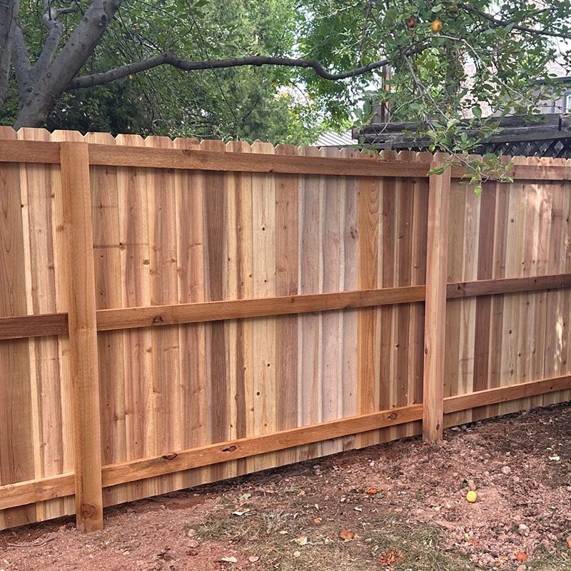 stockade wood fence in fort collins, co
