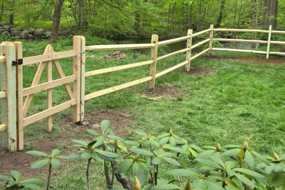 Split Rail Fence installed by Top Rail Fence
