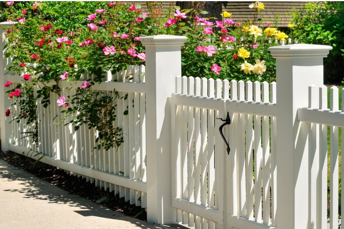 picket fence and gate