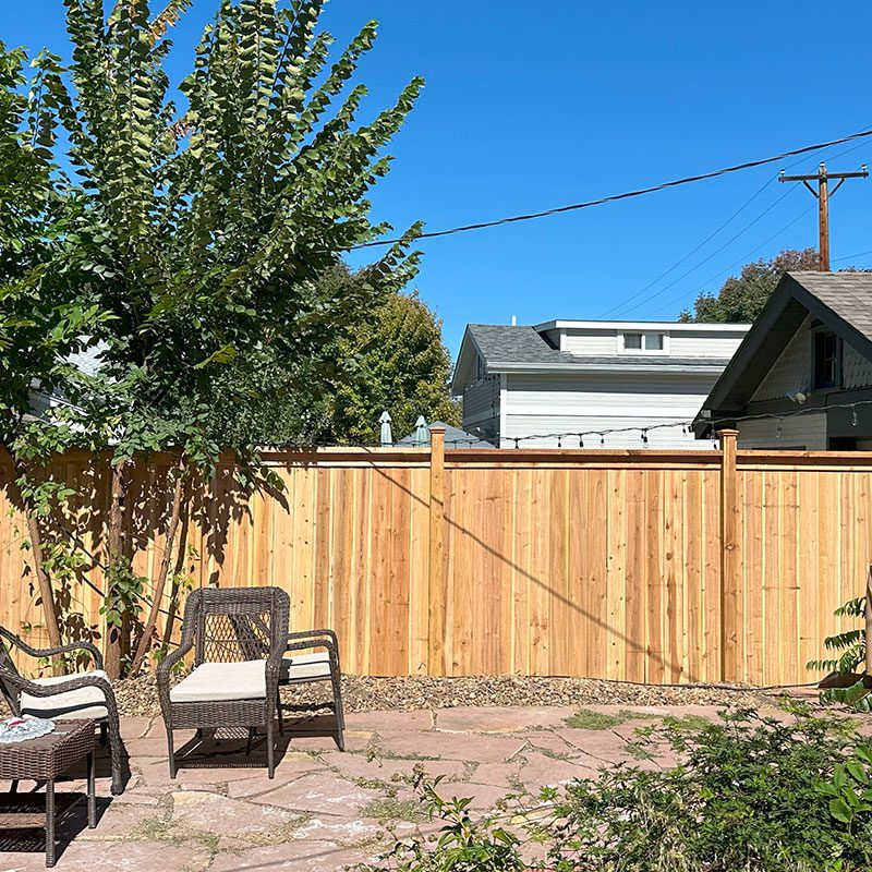 Univ Blvd Post Caps 6 Wood Fence Stockade