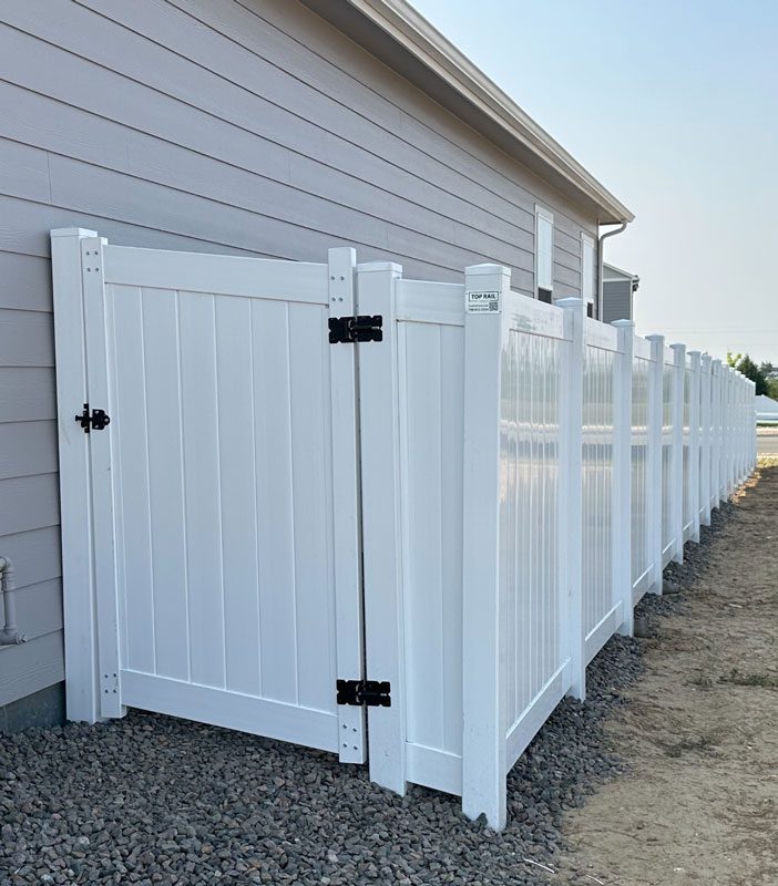 fort collins white vinyl privacy fence